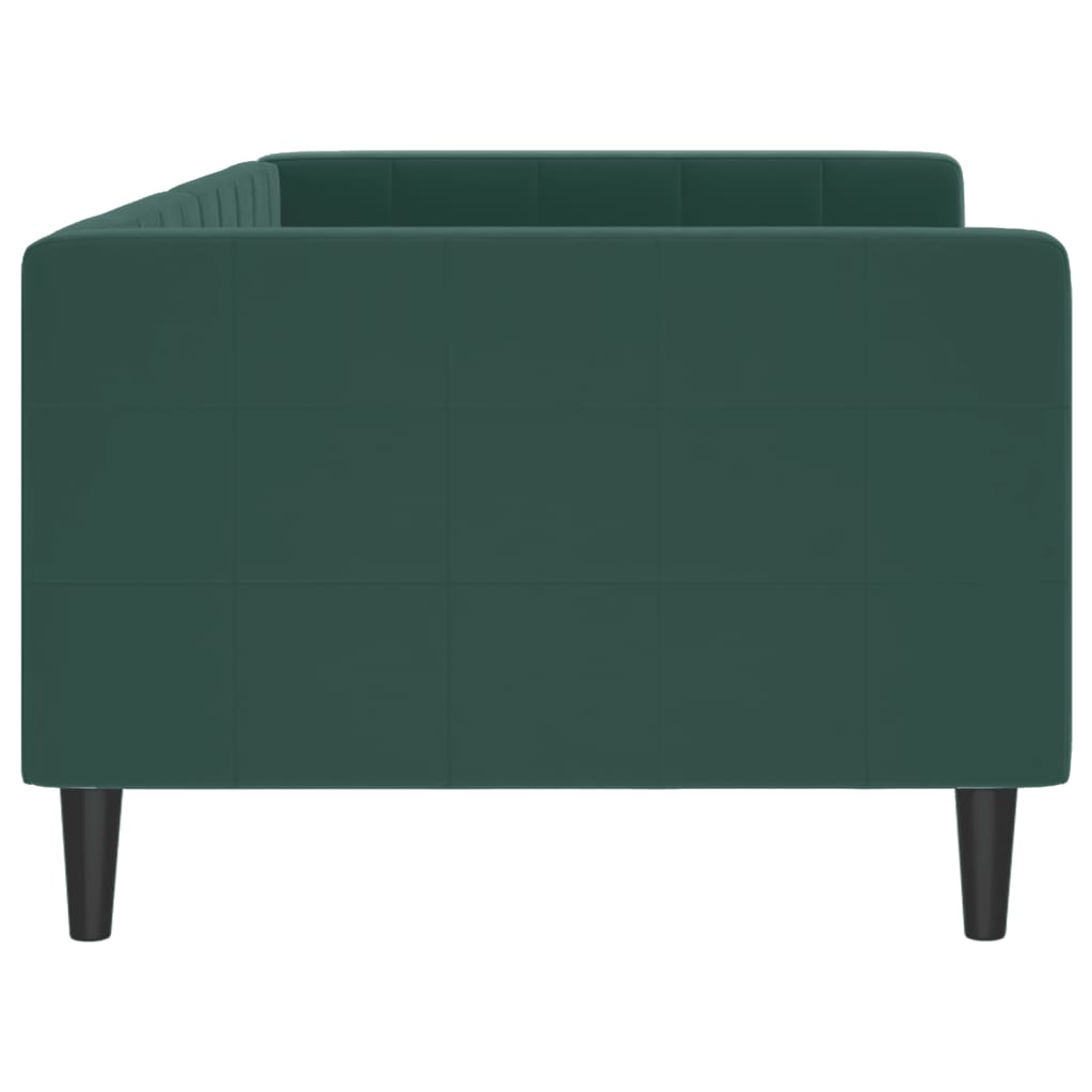 Letto da Giorno Verde Scuro 90x200 cm in Velluto 354010