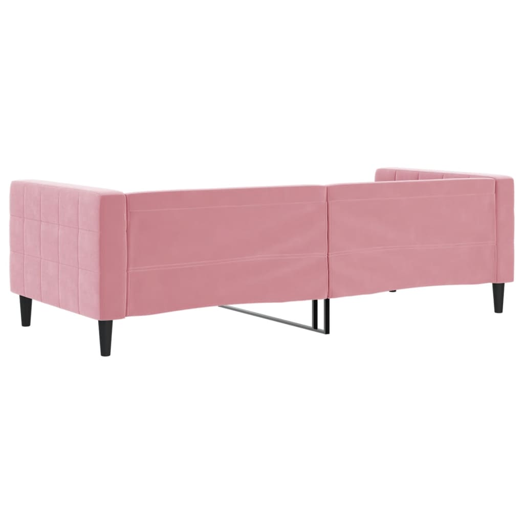 Letto da Giorno Rosa 90x200 cm in Velluto 354011
