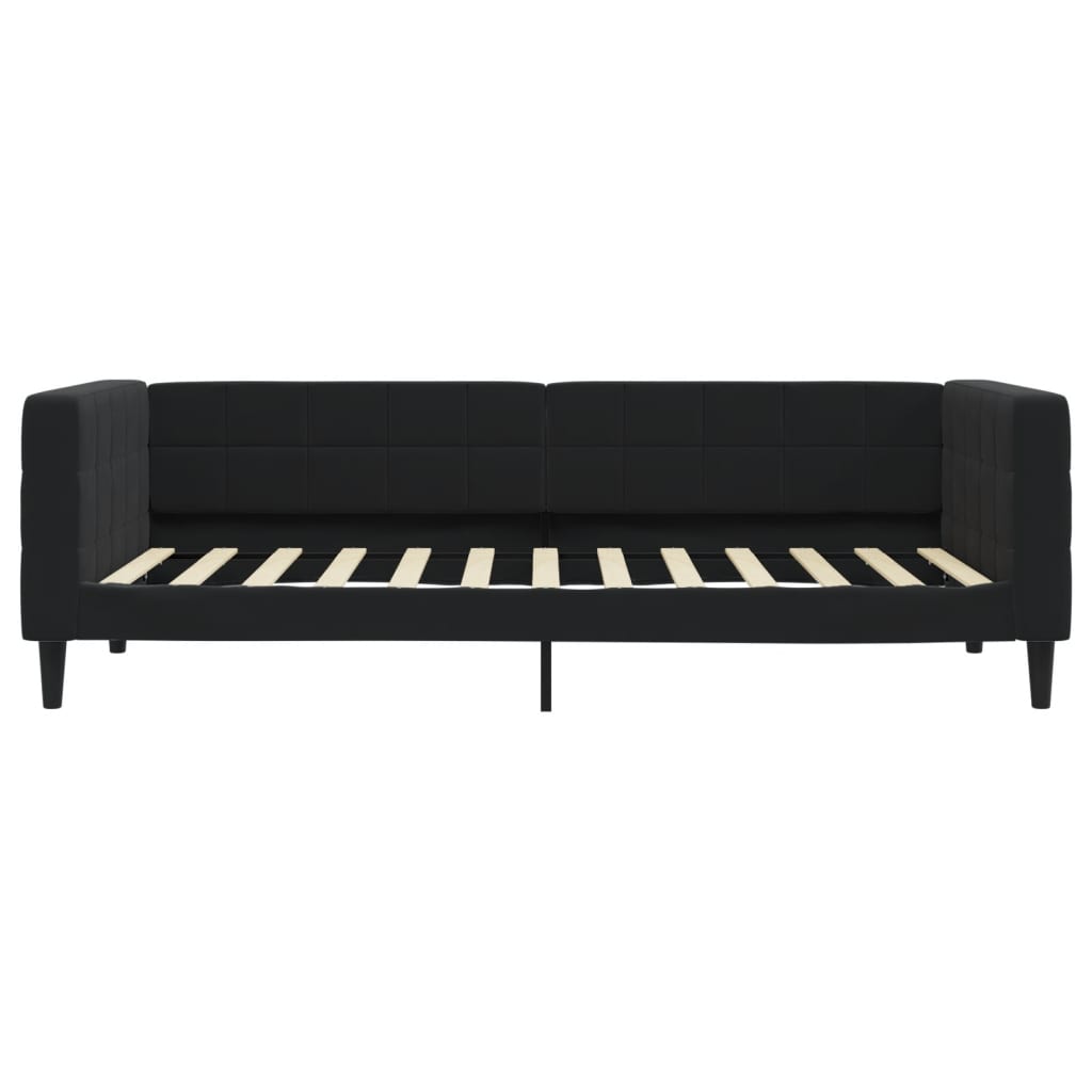 Letto da Giorno Nero 90x200 cm in Vellutocod mxl 106192