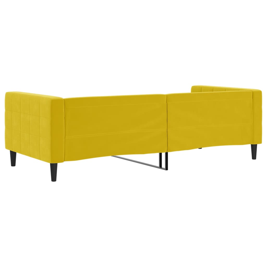 Letto da Giorno Giallo 90x200 cm in Velluto 354013
