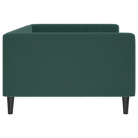 Letto da Giorno Verde Scuro 100x200 cm in Velluto 354017