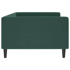Letto da Giorno Verde Scuro 100x200 cm in Velluto 354017