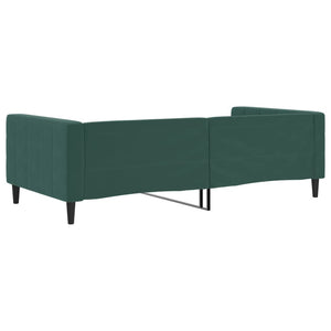Letto da Giorno Verde Scuro 100x200 cm in Velluto