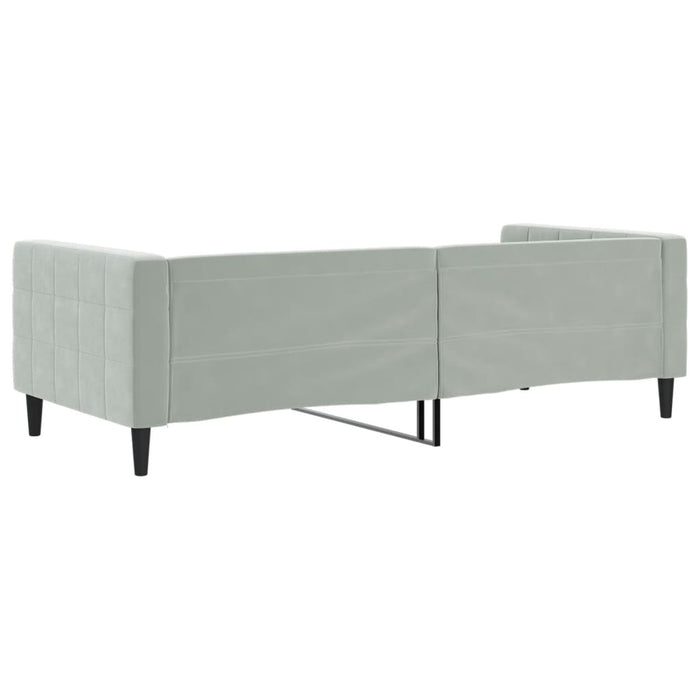 Letto da Giorno Grigio Chiaro 90x190 cm in Velluto 354021
