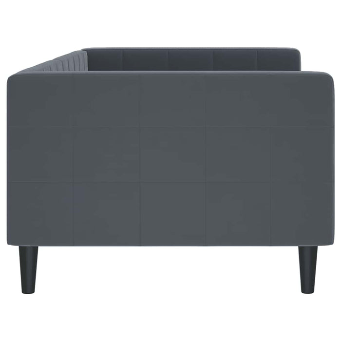 Letto da Giorno Grigio Scuro 90x190 cm in Velluto 354022