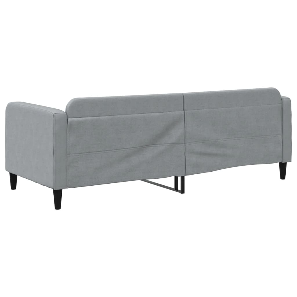 Letto da Giorno Grigio Chiaro 80x200 cm in Tessuto 354028