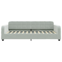 Letto da Giorno Grigio Chiaro 80x200 cm in Velluto 354051