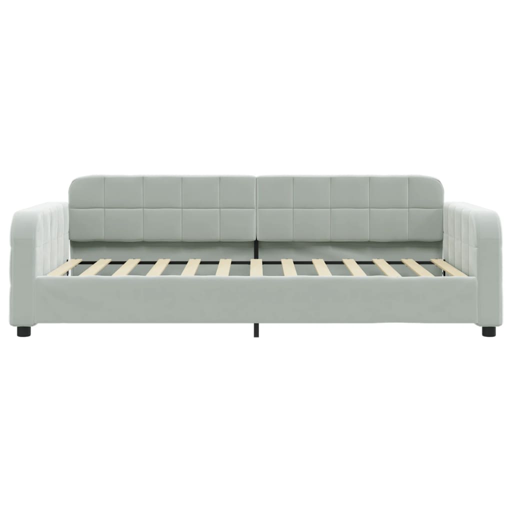 Letto da Giorno Grigio Chiaro 80x200 cm in Vellutocod mxl 81889