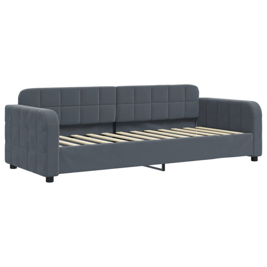 Letto da Giorno Grigio Scuro 80x200 cm in Velluto 354052