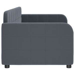 Letto da Giorno Grigio Scuro 80x200 cm in Velluto 354052
