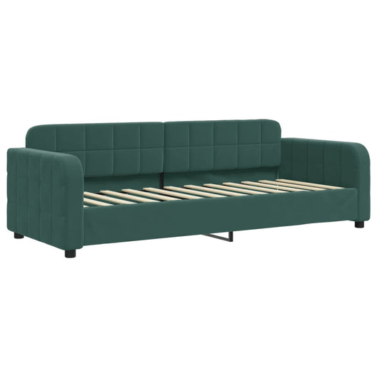 Letto da Giorno Verde Scuro 80x200 cm in Velluto 354053