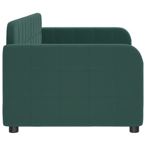Letto da Giorno Verde Scuro 80x200 cm in Velluto 354053