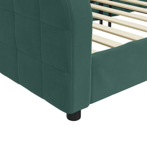 Letto da Giorno Verde Scuro 80x200 cm in Velluto 354053