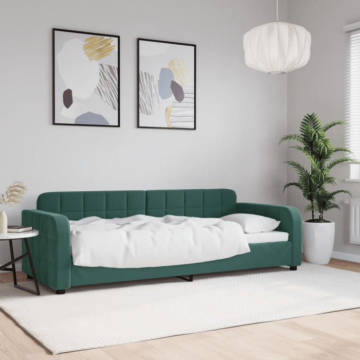 Letto da Giorno Verde Scuro 80x200 cm in Vellutocod mxl 81890