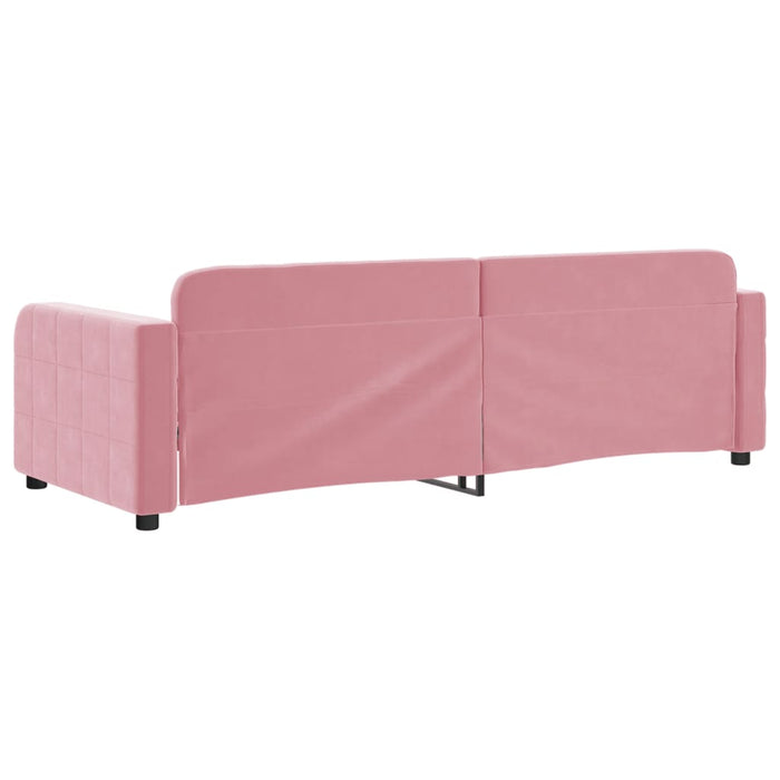 Letto da Giorno Rosa 80x200 cm in Velluto