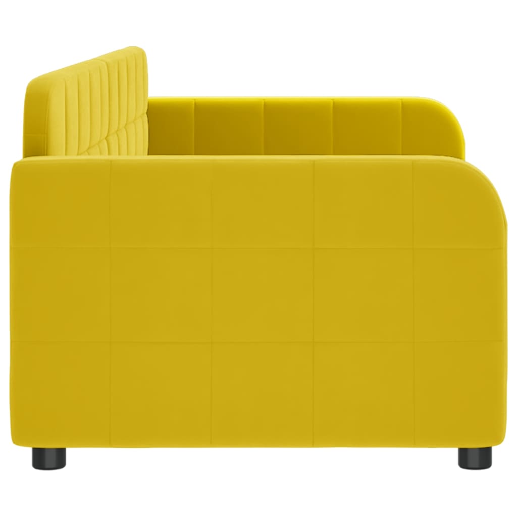 Letto da Giorno Giallo 80x200 cm in Velluto 354056