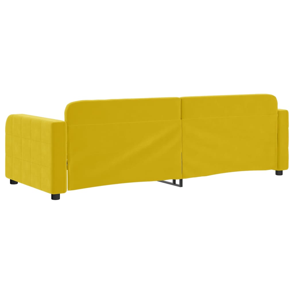 Letto da Giorno Giallo 80x200 cm in Velluto 354056