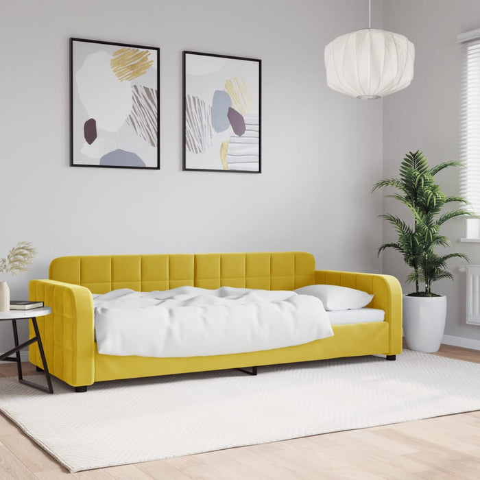 Letto da Giorno Giallo 80x200 cm in Velluto 354056