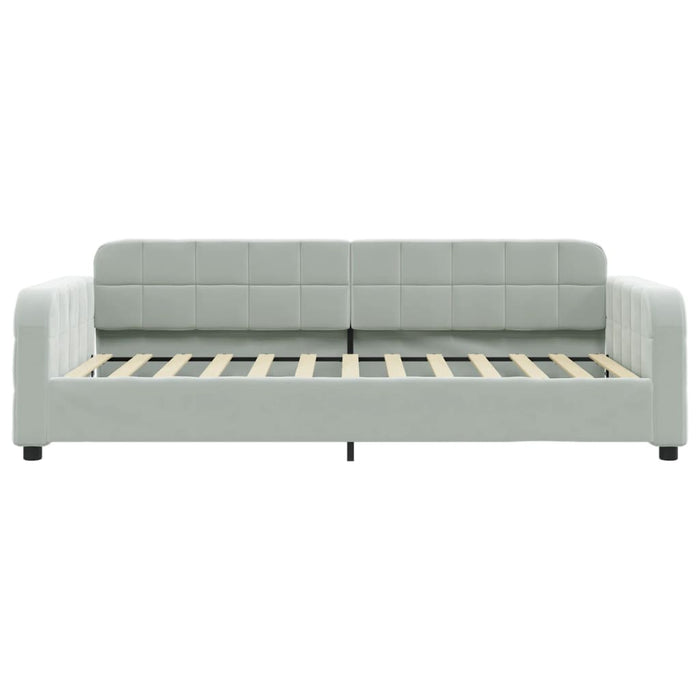 Letto da Giorno Grigio Chiaro 90x200 cm in Vellutocod mxl 81899