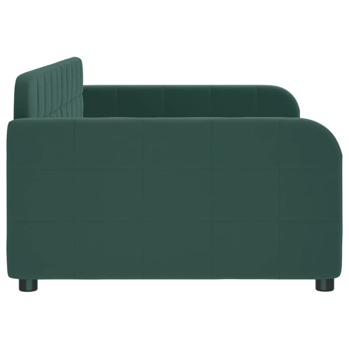 Letto da Giorno Verde Scuro 90x200 cm in Velluto 354060