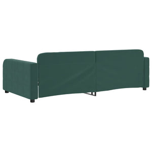 Letto da Giorno Verde Scuro 90x200 cm in Velluto 354060