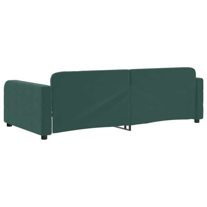 Letto da Giorno Verde Scuro 90x200 cm in Velluto 354060