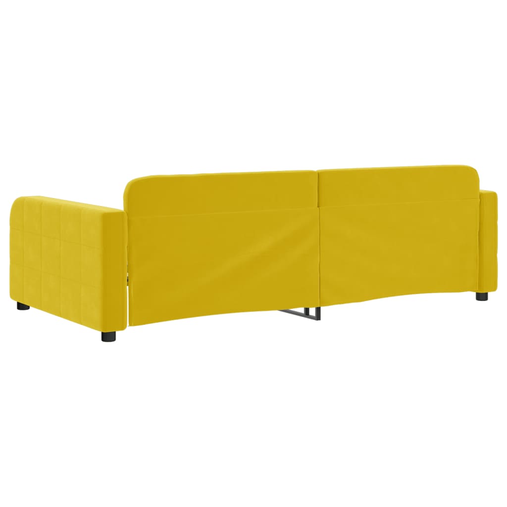 Letto da Giorno Giallo 90x200 cm in Velluto 354063