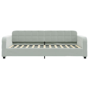 Letto da Giorno Grigio Chiaro 100x200 cm in Vellutocod mxl 105801