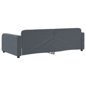Letto da Giorno Grigio Scuro 100x200 cm in Velluto 354066