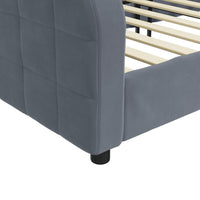 Letto da Giorno Grigio Scuro 100x200 cm in Velluto