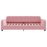 Letto da Giorno Rosa 100x200 cm in Velluto 354068
