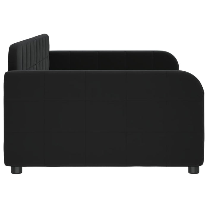 Letto da Giorno Nero 100x200 cm in Velluto 354069