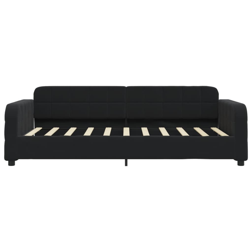 Letto da Giorno Nero 90x190 cm in Vellutocod mxl 105799
