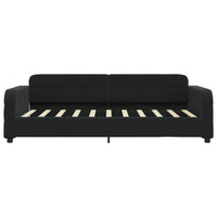 Letto da Giorno Nero 90x190 cm in Vellutocod mxl 105799