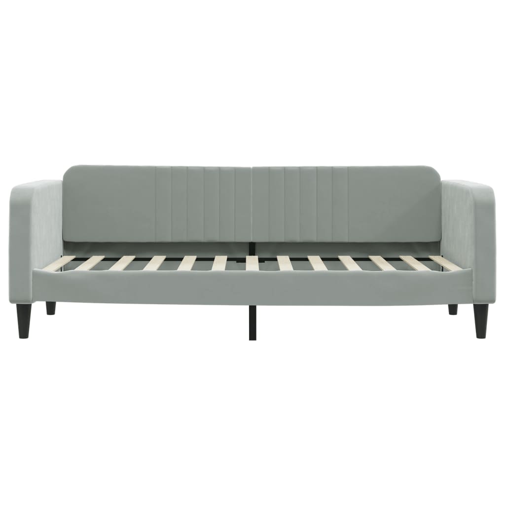 Letto da Giorno Grigio Chiaro 80x200 cm in Vellutocod mxl 70656