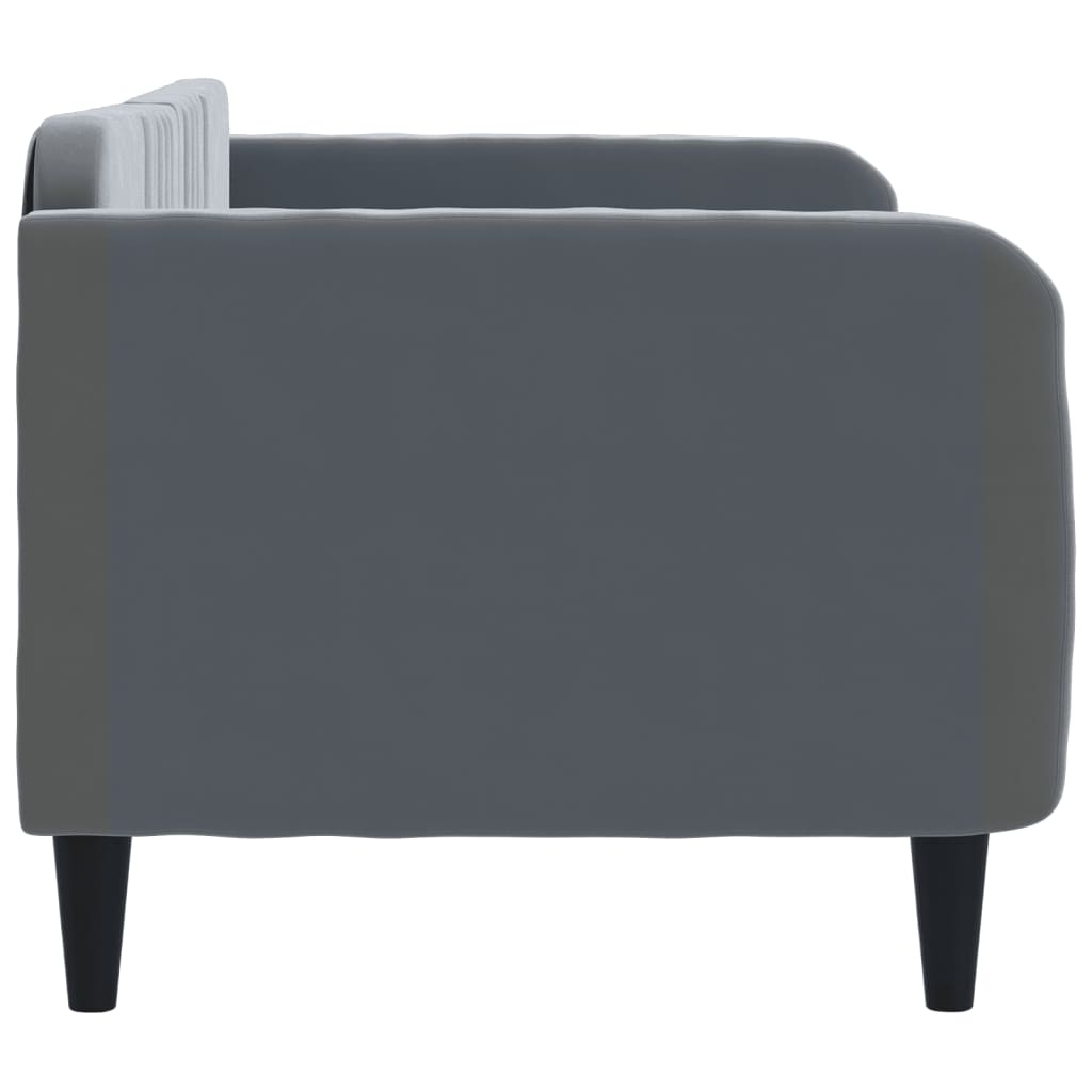 Letto da Giorno Grigio Scuro 80x200 cm in Velluto 354080