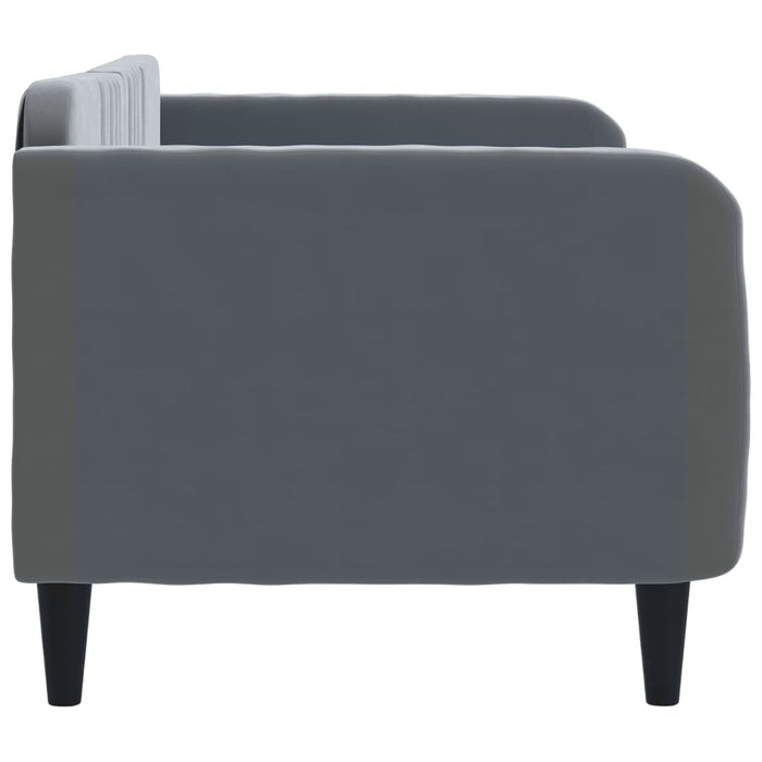 Letto da Giorno Grigio Scuro 80x200 cm in Velluto 354080
