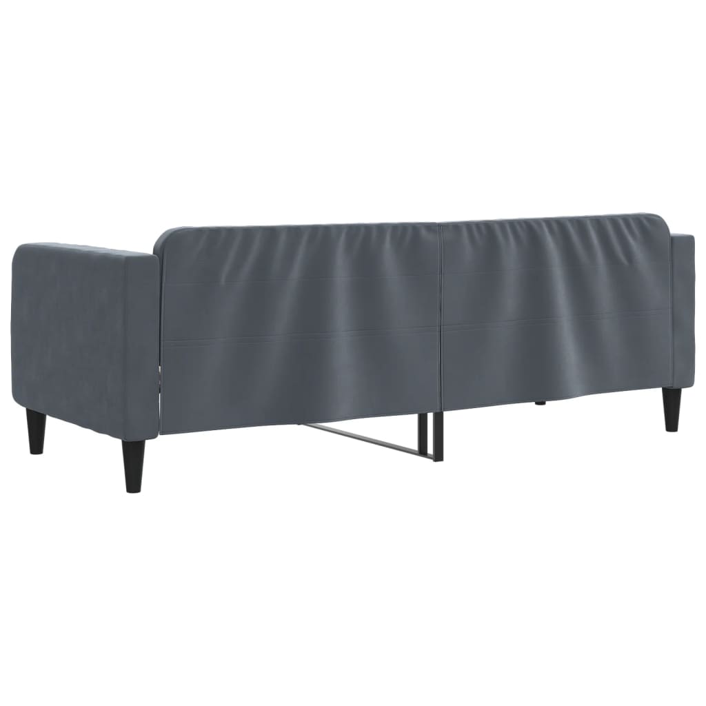Letto da Giorno Grigio Scuro 80x200 cm in Velluto 354080