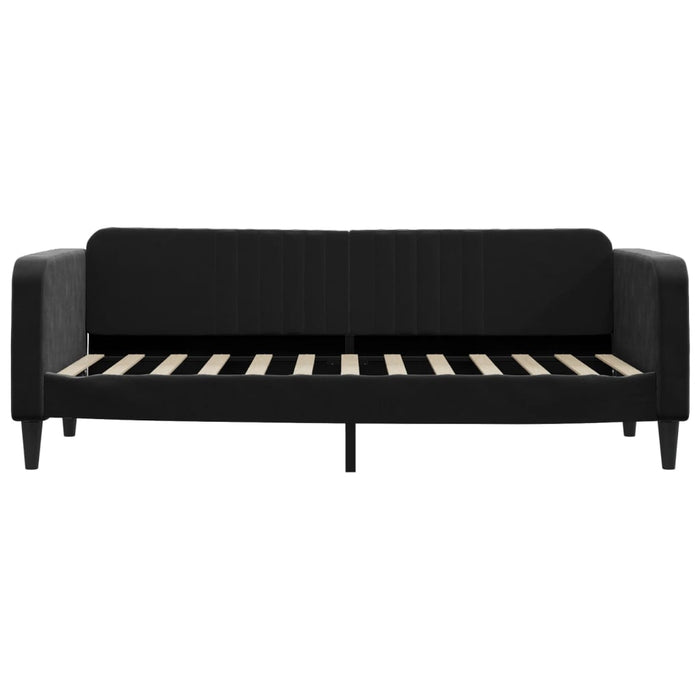 Letto da Giorno Nero 80x200 cm in Vellutocod mxl 118619
