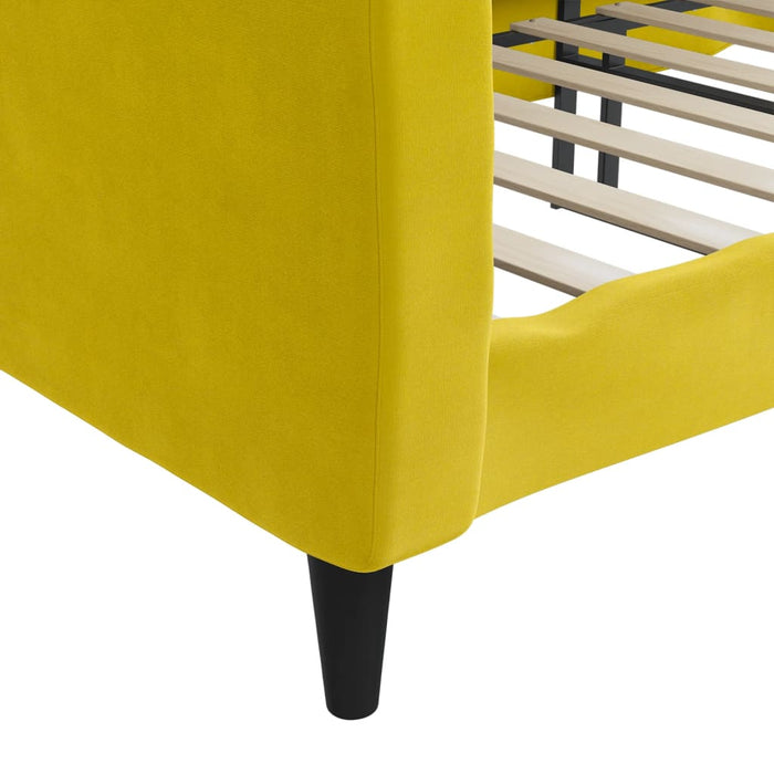 Letto da Giorno Giallo 80x200 cm in Velluto 354084