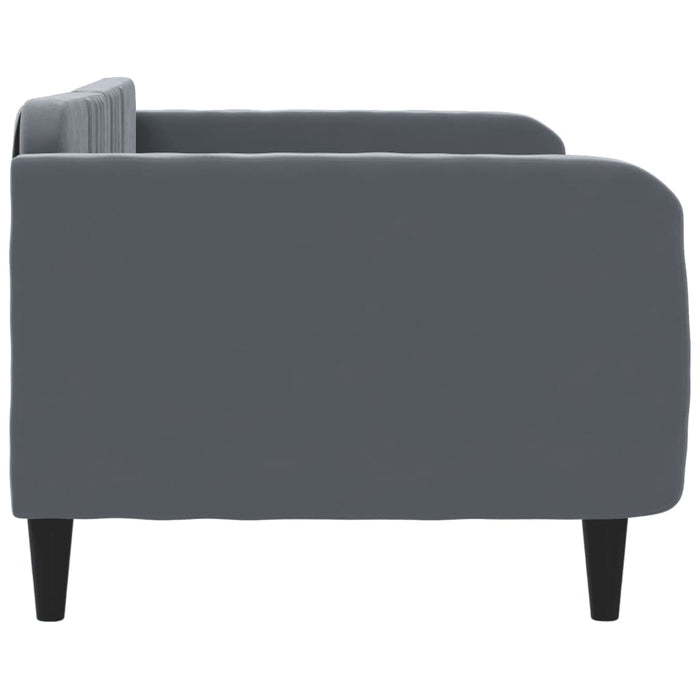 Letto da Giorno Grigio Scuro 90x200 cm in Velluto 354087