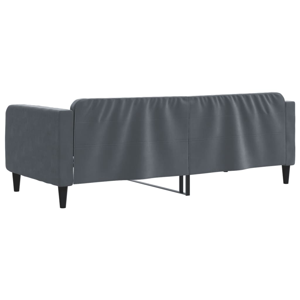 Letto da Giorno Grigio Scuro 90x200 cm in Velluto 354087