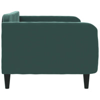 Letto da Giorno Verde Scuro 100x200 cm in Velluto 354095