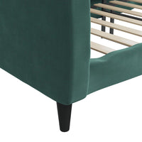 Letto da Giorno Verde Scuro 100x200 cm in Velluto 354095