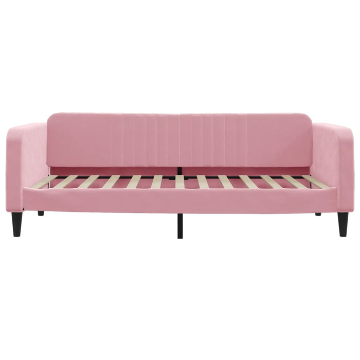 Letto da Giorno Rosa 100x200 cm in Velluto 354096