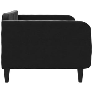 Letto da Giorno Nero 100x200 cm in Velluto 354097