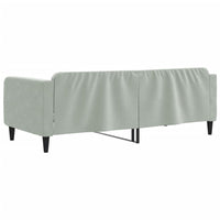 Letto da Giorno Grigio Chiaro 90x190 cm in Velluto 354099