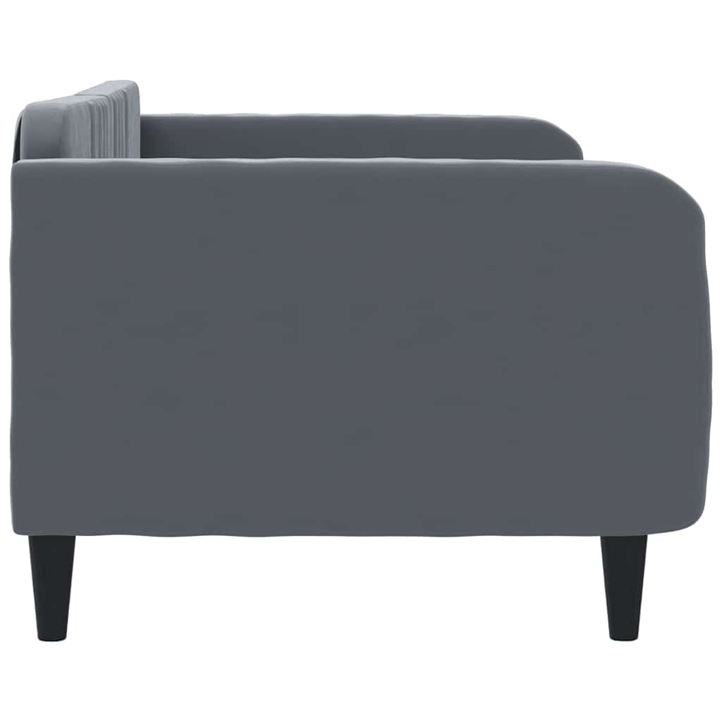 Letto da Giorno Grigio Scuro 90x190 cm in Velluto 354100