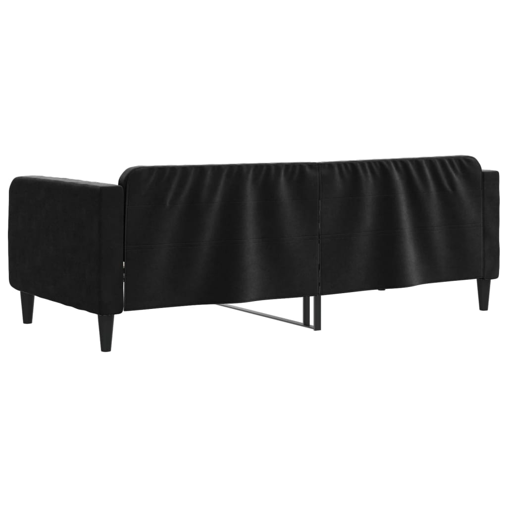 Letto da Giorno Nero 90x190 cm in Velluto 354101