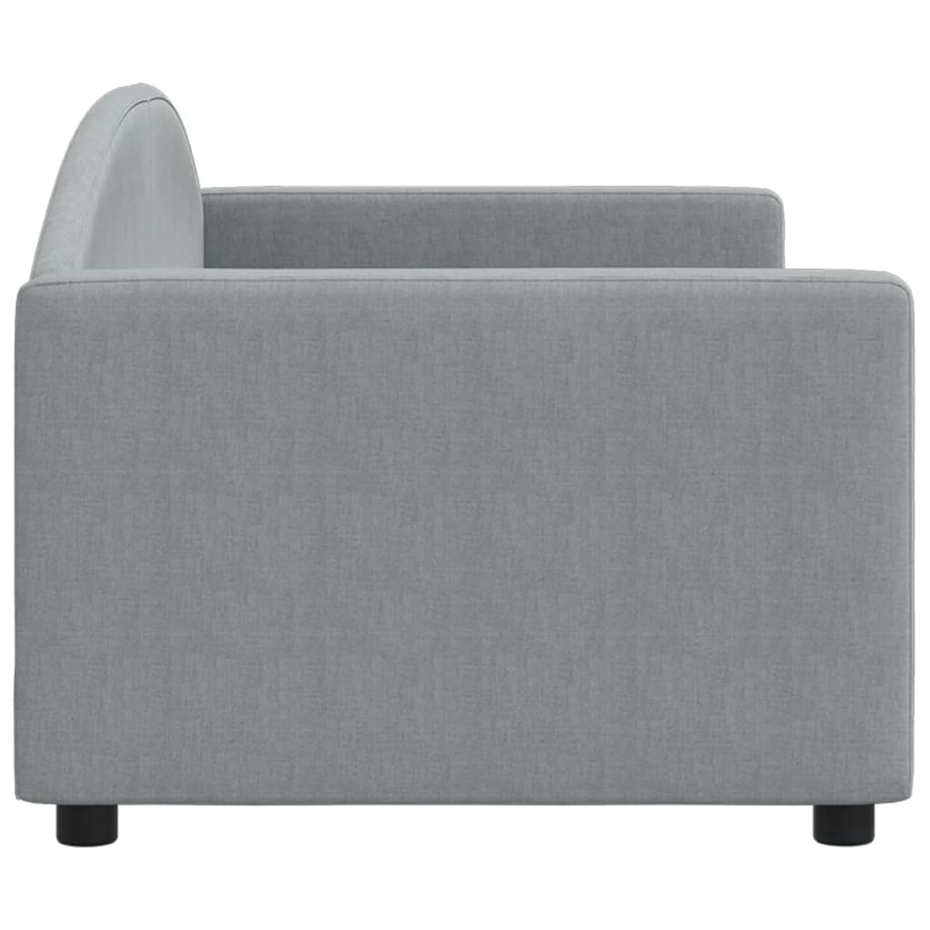 Letto da Giorno Grigio Chiaro 80x200 cm in Tessuto 354106